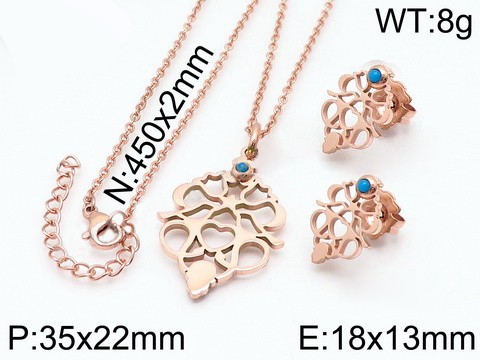 Stainless Steel Jewelry Set TZ-106R