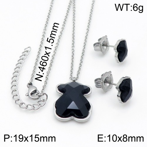 Stainless Steel Tou*s Jewelry Set TZ-14S