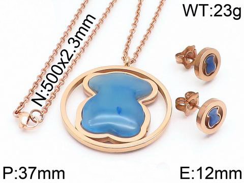 Stainless Steel Tou*s Jewelry Set TZ-082M