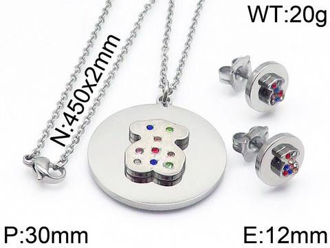 Stainless Steel Tou*s Jewelry Set TZ-061G