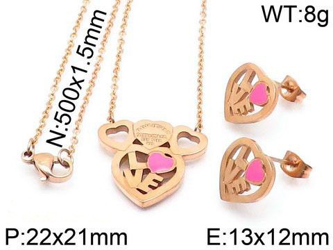 Stainless Steel Tiffan*y Jewelry SetTZ-023M