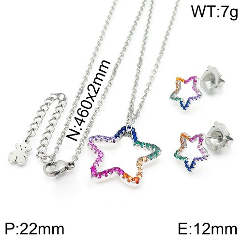 Stainless Steel Tou*s Jewelry Set TZ-133S