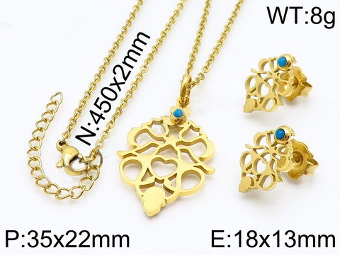 Stainless Steel Jewelry Set TZ-106G