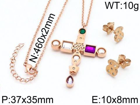 Stainless Steel Tou*s Jewelry Set TZ-083R