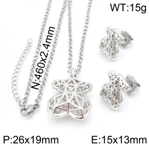 Stainless Steel Tou*s Jewelry Set TZ-156S