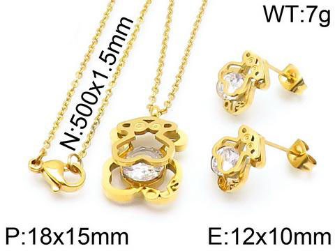 Stainless Steel Tou*s Jewelry Set TZ-049J