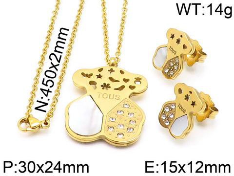 Stainless Steel Tou*s Jewelry Set TZ-070J