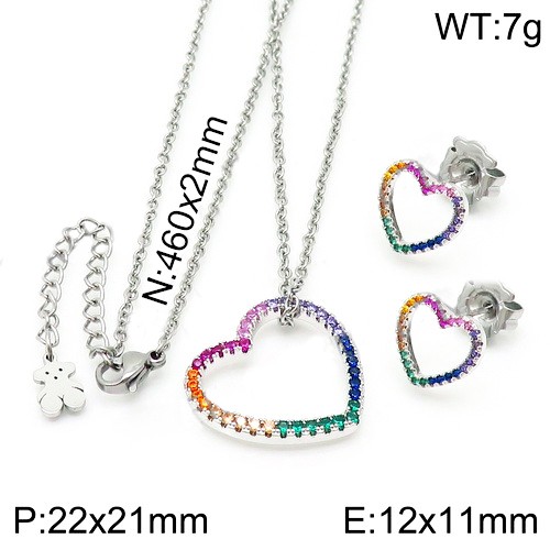 Stainless Steel Tou*s Jewelry Set TZ-132S