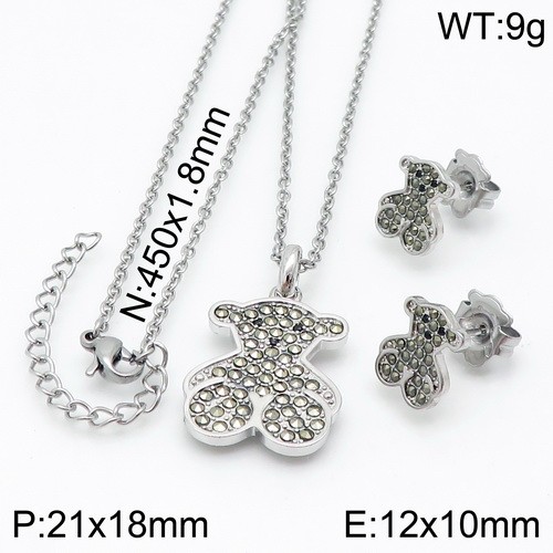 Stainless Steel Tou*s Jewelry Set TZ-142S