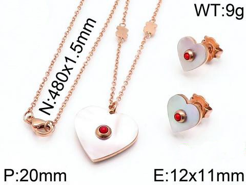 Stainless Steel Tou*s Jewelry Set TZ-091R