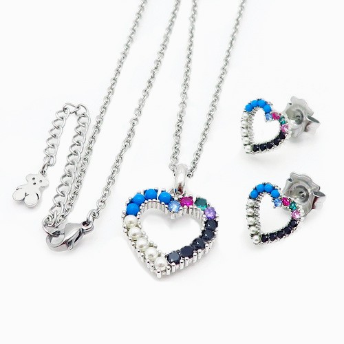 Stainless Steel Tou*s Jewelry Set TZ-120S