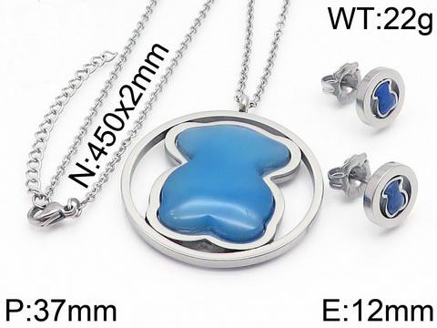 Stainless Steel Tou*s Jewelry Set TZ-082G