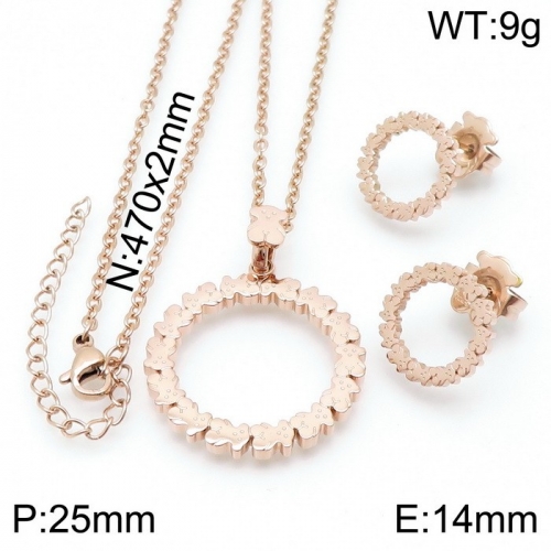 Stainless Steel Tou*s Jewelry Set TZ-154R