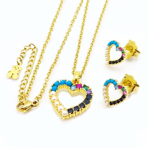 Stainless Steel Tou*s Jewelry Set TZ-120G