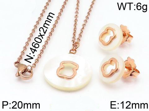 Stainless Steel Tou*s Jewelry Set TZ-054M