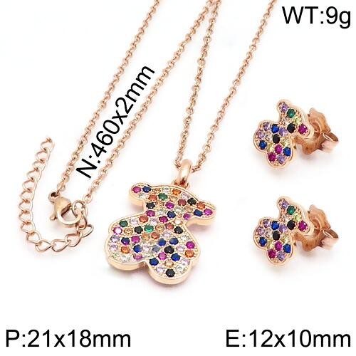 Stainless Steel Tou*s Jewelry Set TZ-125R