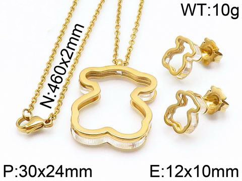 Stainless Steel Tou*s Jewelry Set TZ-060J