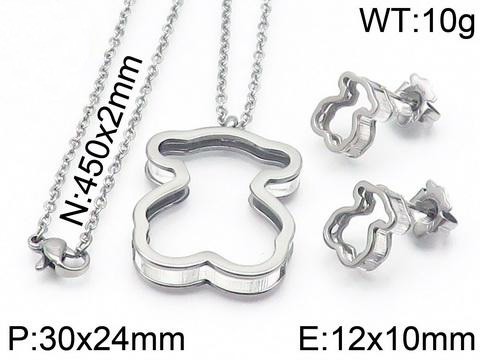 Stainless Steel Tou*s Jewelry Set TZ-060G