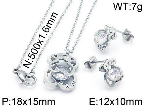 Stainless Steel Tou*s Jewelry Set TZ-049G