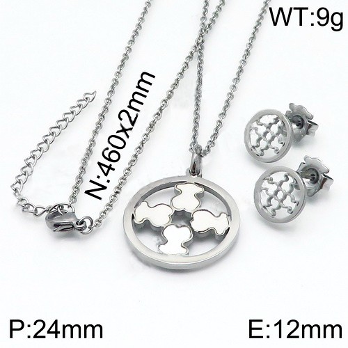 Stainless Steel Tou*s Jewelry Set TZ-115S