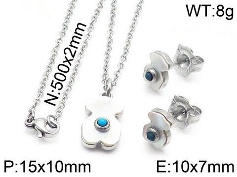 Stainless Steel Tou*s Jewelry Set TZ-001G