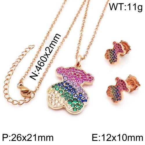 Stainless Steel Tou*s Jewelry Set TZ-119R