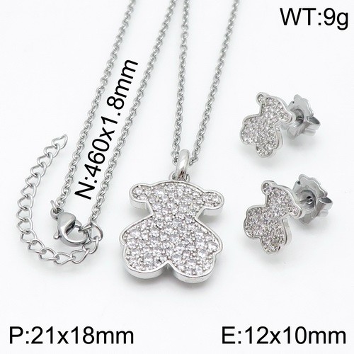 Stainless Steel Tou*s Jewelry Set TZ-143S