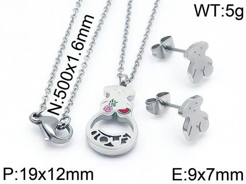 Stainless Steel Tou*s Jewelry Set TZ-046G