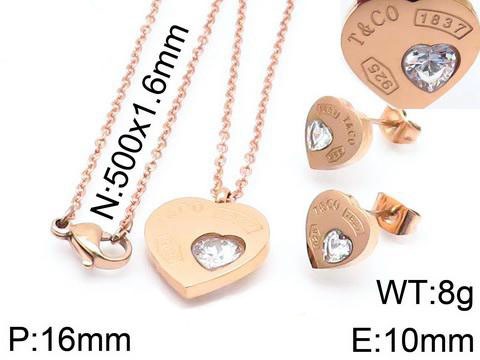 Stainless Steel Tiffan*y Jewelry Set TZ-044M