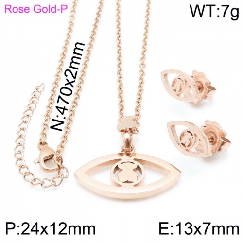 Stainless Steel Tou*s Jewelry Set TZ-157R