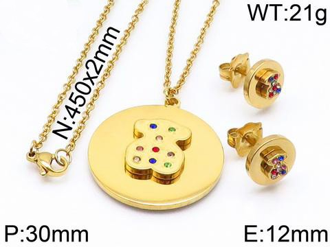 Stainless Steel Tou*s Jewelry Set TZ-061J