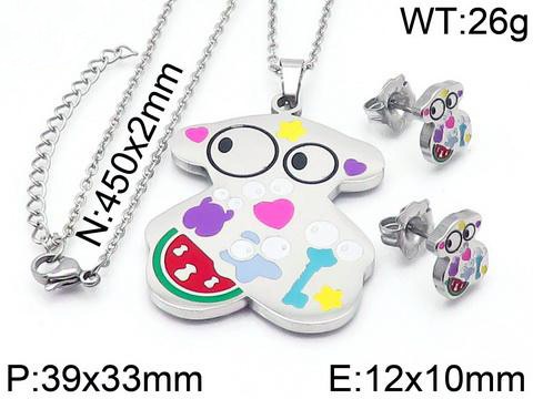 Stainless Steel Tou*s Jewelry Set TZ-078G