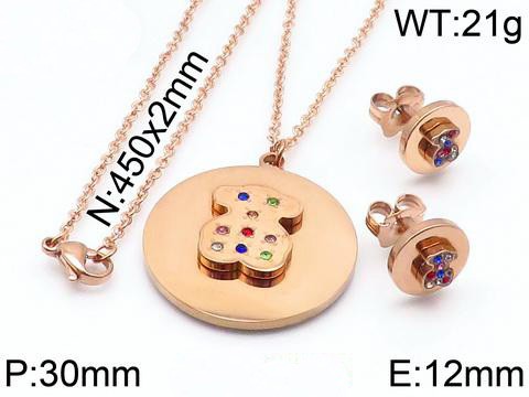 Stainless Steel Tou*s Jewelry Set TZ-061M