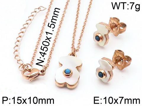 Stainless Steel Tou*s Jewelry Set TZ-001M