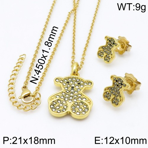 Stainless Steel Tou*s Jewelry Set TZ-142G