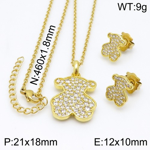 Stainless Steel Tou*s Jewelry Set TZ-143G