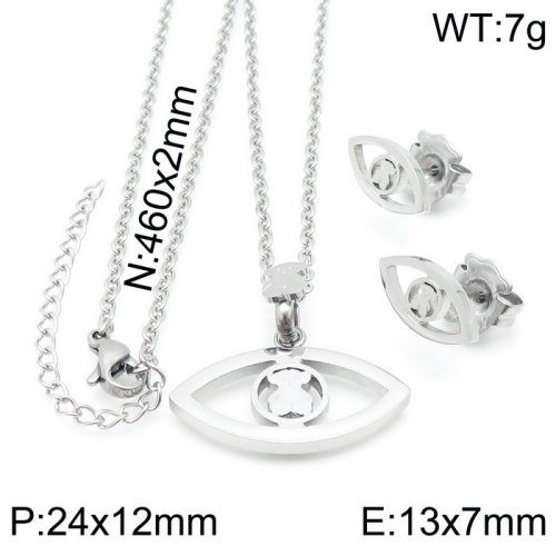 Stainless Steel Tou*s Jewelry Set TZ-157S