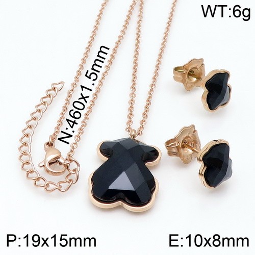 Stainless Steel Tou*s Jewelry Set TZ-141R