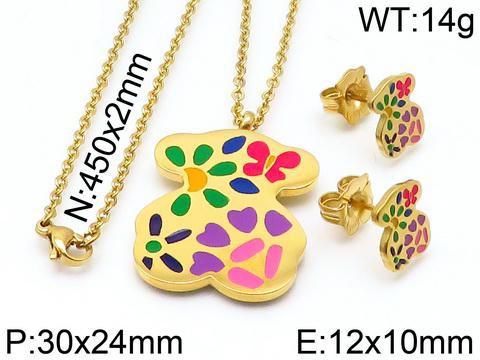 Stainless Steel Tou*s Jewelry Set TZ-067J