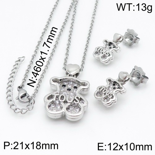 Stainless Steel Tou*s Jewelry Set TZ-144S