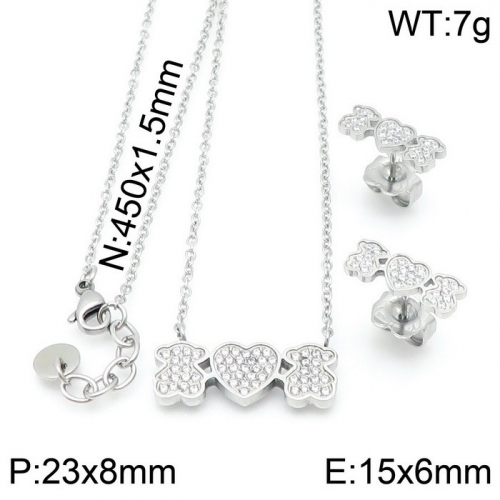 Stainless Steel Tou*s Jewelry Set TZ-155S