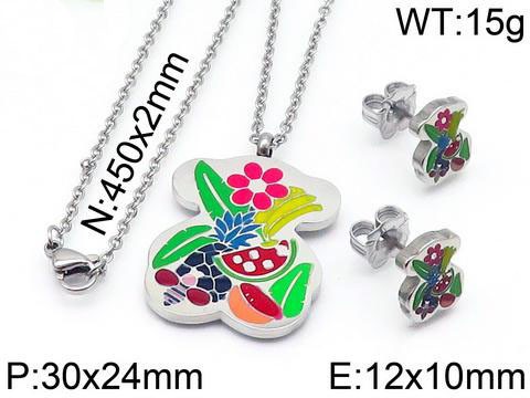 Stainless Steel Tou*s Jewelry Set TZ-068G