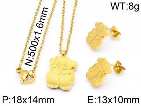 Stainless Steel Tou*s Jewelry Set TZ-015J