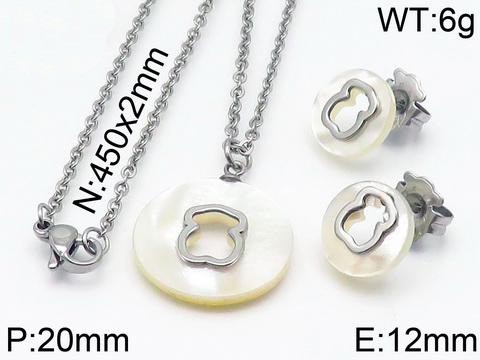 Stainless Steel Tou*s Jewelry Set TZ-054G