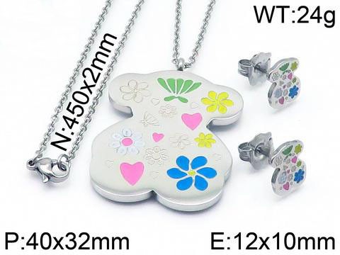 Stainless Steel Tou*s Jewelry Set TZ-034G