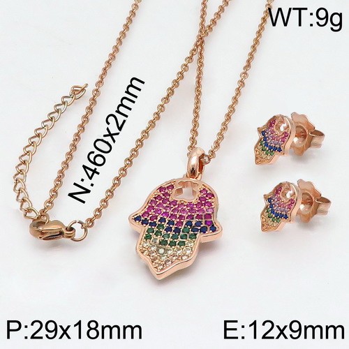 Stainless Steel Tou*s Jewelry Set TZ-114R