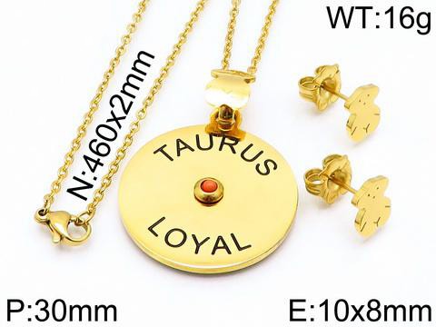 Stainless Steel Tou*s Jewelry Set TZ-100G