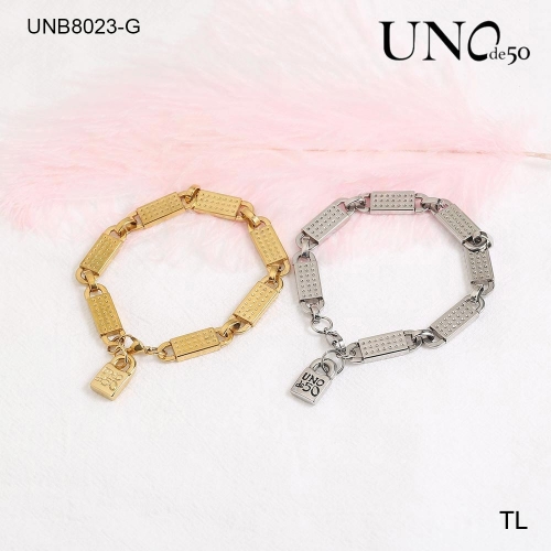 Stainless Steel Uno de 50 Bracelet CAT210411-UNB8023-G Gold  color