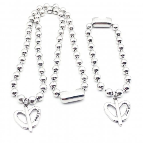 Stainless Steel Uno de 50 Jewelry Set CAT210419-UNS0008