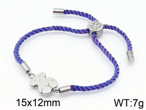 Stainless Steel Rope Tou*s Bracelet SS-060G